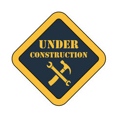 Canvas Print - Icon Of Under Construction