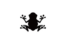 Frog Vector Illustration Black Design