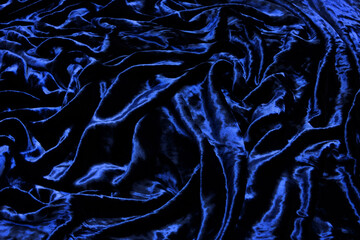 Wall Mural - Beautiful luxury dark blue velvet texture background cloth...