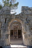 Fototapeta  - Entrée principale du temple de Diane à Nîmes - Gard - France