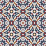 Fototapeta Kuchnia - Creative color abstract geometric pattern in gray blue orange, vector seamless, can be used for printing onto fabric, interior, design, textile,carpet.