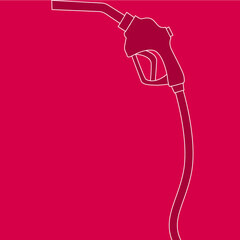 Wall Mural - petrol pump graphic design template with red background trendy design.	