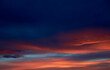 Clouds during sunset, orange