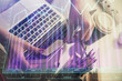 © peshkova - Double exposure of businesswoman hands typing on computer and financial graph hologram drawing. Stock market analysis concept.