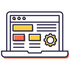 Wall Mural - web optimization vector