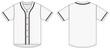 Jersey shortsleeve shirt (baseball uniform shirt) template vector illustration