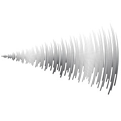 Wall Mural - Vector Illustration .Technology round. Music sound wave . Equalizer Logo . Design element . Abstract Geometric shape . 