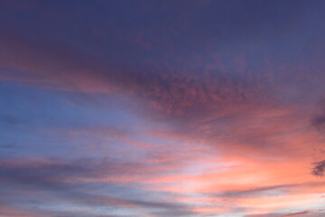 Wall Mural - Scenic color of the sky at sunset atmospheric  nature