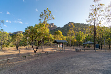 The car park to Mount Walsh National Park