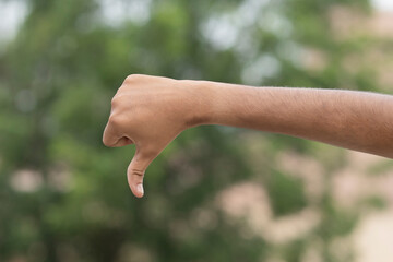 male hand gesture and signs