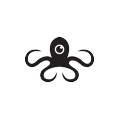 Sticker - Octopus icon symbol logo design template