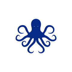 Sticker - Octopus icon symbol logo design template