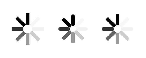 Wall Mural - loading. load icons. loading symbol. load bar vector icons. vector illustration