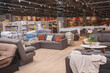 © mad_production - Furniture store with sofas and couches on display for sale, copy space