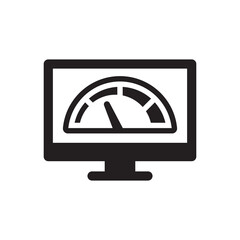 Wall Mural - site speed test icon - speedometer icon