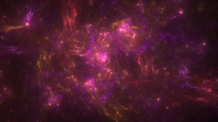 Wall Mural - starfield illustration , deep space galaxy background