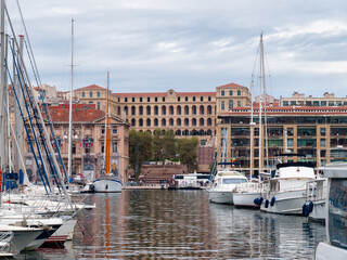 Wall Mural - The Old Port of Marseille, France