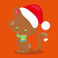 Christmas-kitten