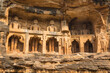 © robertharding - Jain images cut into the cliff rock of Gwalior Fort, Gwalior, Madhya Pradesh, India