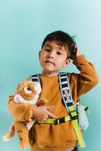 Preschooler With Backpack