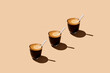 © Juan Moyano/Stocksy - three cups of coffee