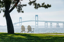 Beautiful View Of Newport Bridge In Newport, Rhode Island