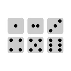 dice icon vector symbol