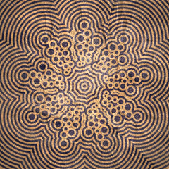 Wall Mural - radial halftone dots in circle form. fireworks explosion background. circular design element. abstra
