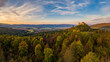 © Jaro - Krasna Horka castle from above in the background with the village