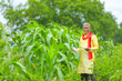 © PRASANNAPIX - Indian farmer at Corn field and inspecting crop