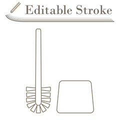 Sticker - Toilet Brush Icon