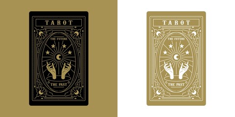 Tarot Card Minimalist Vector Illustration