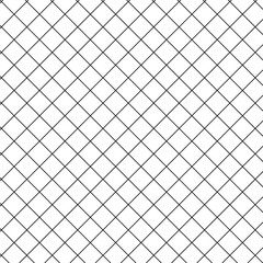 Wall Mural - Simple black and white diagonal, square, checkered geometric background, seamless background, texture. Flat straight transverse. Vector Illustration