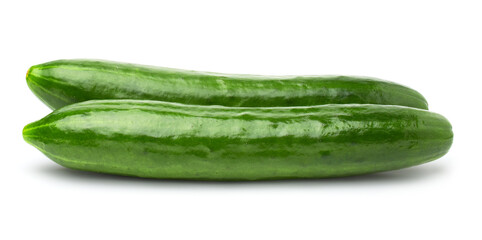 cucumber isolated on white background,Agricultural products.