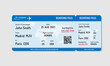 © Aleksandra - Boarding pass ticket template. Airplane ticket. Vector illustration