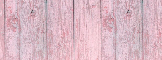 Wall Mural -  Banner vintage wood texture.