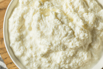 Wall Mural - Healthy Organic Ricotta Cheese