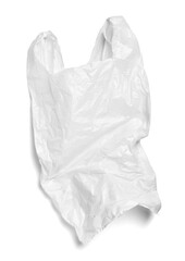 Canvas Print - plastic bag white shopping carry pollution environment waste used shopping handle retail disposable