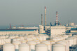 © unite images/Stocksy - aerial view of oil depot