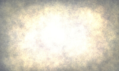 Wall Mural - grunge abstract empty contrasting background with brown-gray beige edges and bright center with yellow tint. Texture grainy universal background