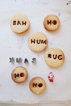 Christmas Biscuits / Cookies With Jam And Butter Cream