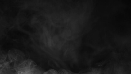 white smoke transitions pack template on a black background. set of 6 elements for creating logo int