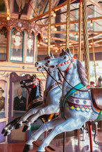 Vintage Looking Carousel With Horses