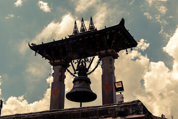 Wall Mural - Taleju bell located in Patan Durbar Square, Patan, Nepal, which is one of the World Heritage Site declared by UNESCO