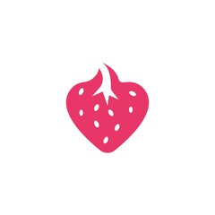 Poster - strawberry icon vector illustration