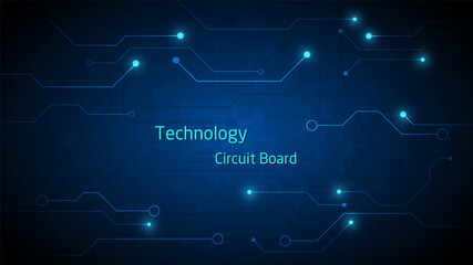 Wall Mural - circuit technology background