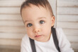 © Lea Csontos/Stocksy - Portrait of a cute curious toddler boy
