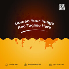 Wall Mural - Social Media Post Template. Shop, Furniture, Food and Drink Advertisement. Eps File 04