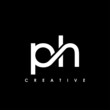 PH Letter Initial Logo Design Template Vector Illustration