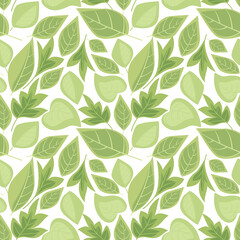 Wall Mural - Leaves seamless pattern